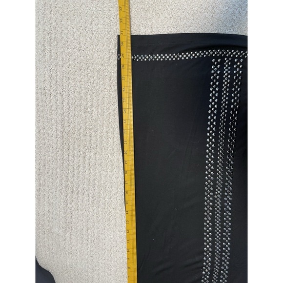 Karen Kane L13233 Black Isabel Silver Studded Stretch Jersey Dress Women's Large - Picture 12 of 12